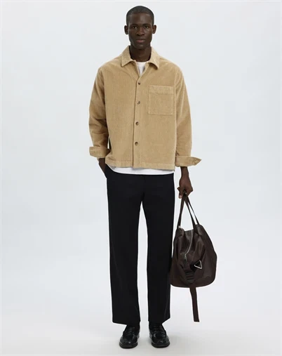 Selected - SLMOtto-Kris Cord Overshirt - Cornstalk